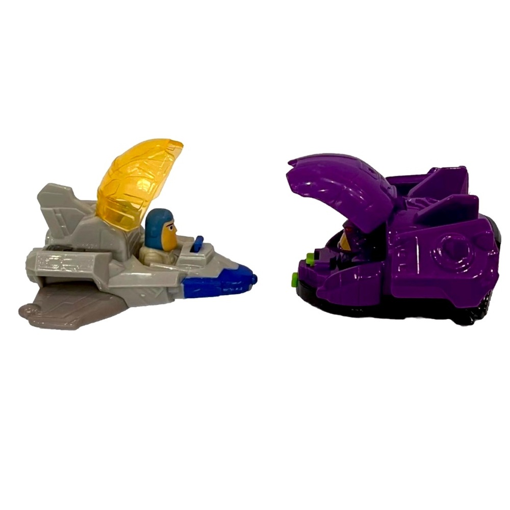 Lot Of 2 McDonald's Disney Zurg Fighter Ship & XL-01 Buzz Lightyear Happy Meal